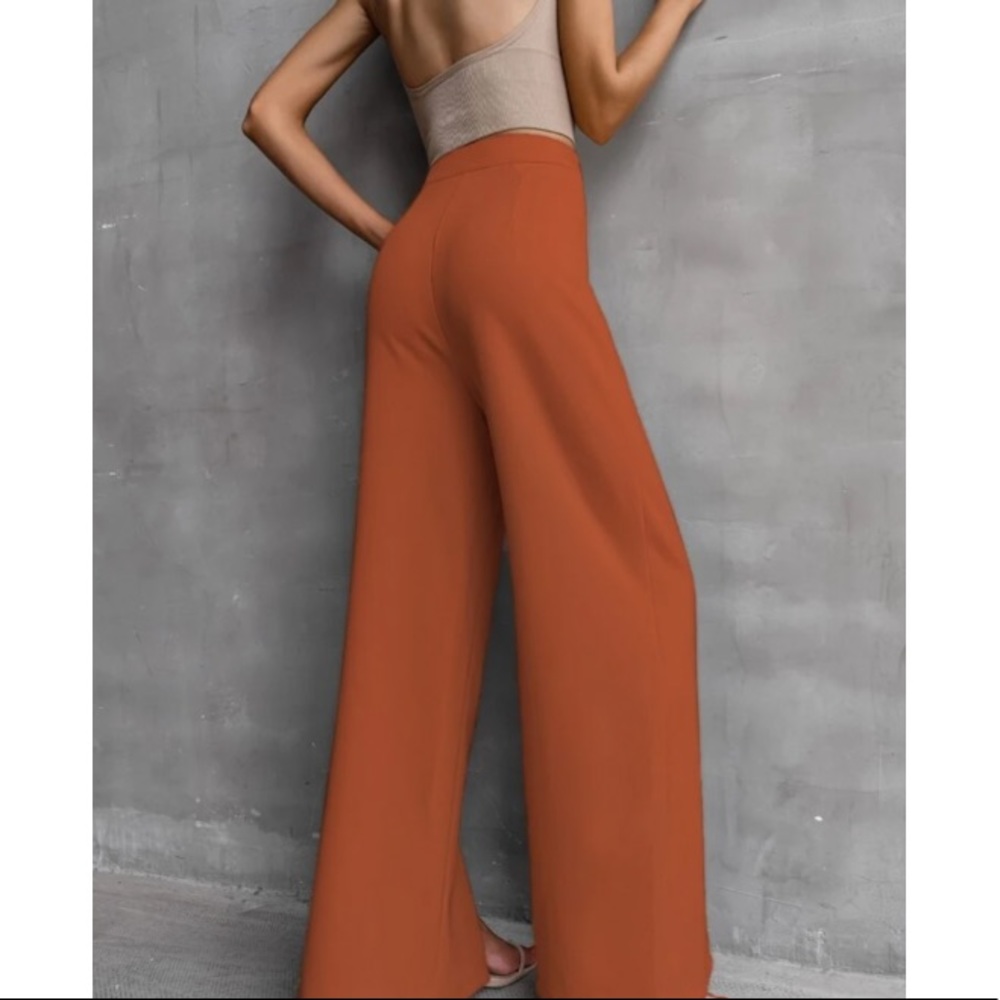 Wide leg side slit pants - Picture 11 of 16